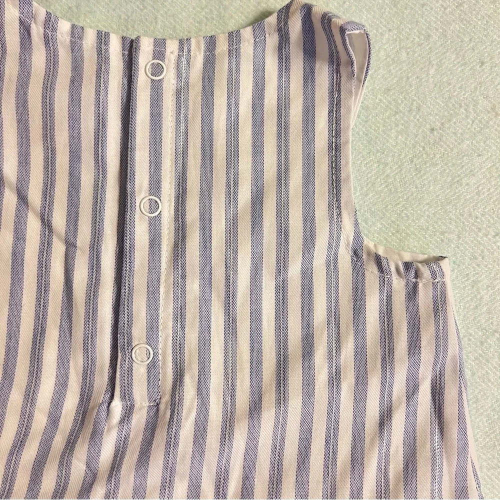 NWT! Cat & Jack Top & Bloomers, 2-Piece Set, Blue & White Stripes, 6-9M